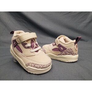 Jordan Toddlers Spizike Low (TD) Sneakers Slip On Brown Purple Size 5 NEW IN BOX